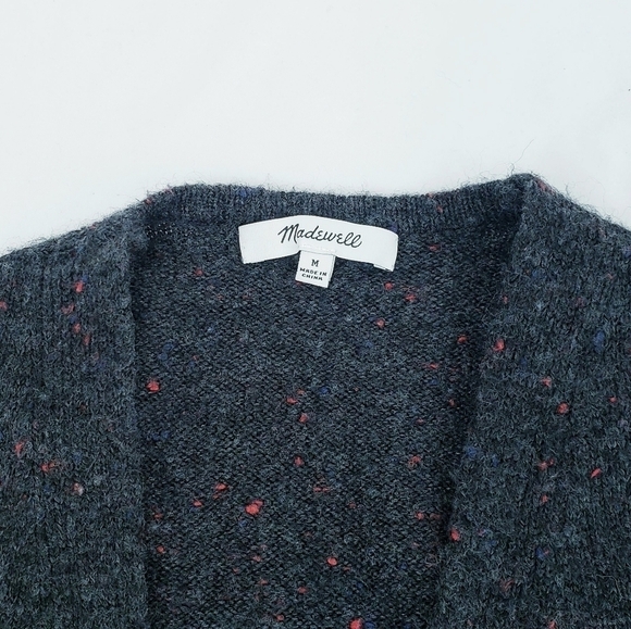 Madewell Donegal Kent Open Front Cardigan Sweater Coziest Yarn Gray - Picture 12 of 14